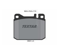 1x Kit de plaquettes de frein, frein à disque TEXTAR 2034110 convient pour
