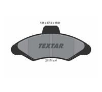TEXTAR 2117105 Plaquettes de frein