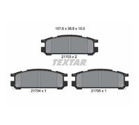 1x Kit de plaquettes de frein, frein à disque TEXTAR 2170301 convient pour