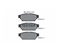 1x Kit de plaquettes de frein, frein à disque TEXTAR 2187202 convient pour