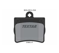 Plaquettes de frein 2190003 TEXTAR pour MERCEDES-BENZ CLASSE E Coupé CLASSE C