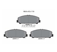 1x Kit de plaquettes de frein, frein à disque TEXTAR 2204201 convient pour