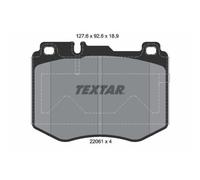 Plaquettes de frein 2206101 TEXTAR pour MERCEDES-BENZ CLASSE E Décapotable CLS