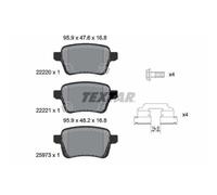 Plaquettes de frein 2222001 TEXTAR pour OPEL ADAM CORSA E