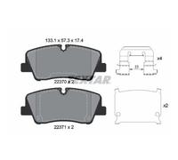 Textar Plaquettes de frein 2237001 pour Hyundai H350 Autobus/Autocar
