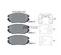 Textar Plaquettes de frein à disque 2239301 – Avant pour Hyundai Sonata V Tucson