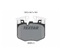 1x Kit de plaquettes de frein, frein à disque TEXTAR 2242501 convient pour