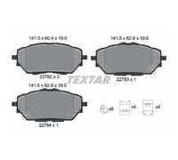 1x Kit de plaquettes de frein, frein à disque TEXTAR 2278201 convient pour
