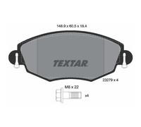 Jeu de plaquettes de frein TEXTAR 2327904, avant
