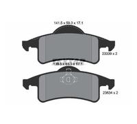 1x Kit de plaquettes de frein, frein à disque TEXTAR 2333901 convient pour