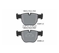 1x Kit de plaquettes de frein, frein à disque TEXTAR 2339703 convient pour