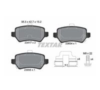 1x Kit de plaquettes de frein, frein à disque TEXTAR 2341703 convient pour