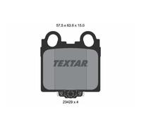 Textar Plaquettes de frein arrière 2342901 pour LEXUS GS/IS I SportCross 4 pièces