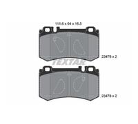 1x Kit de plaquettes de frein, frein à disque TEXTAR 2347801 convient pour