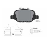 1x Kit de plaquettes de frein, frein à disque TEXTAR 2351703 convient pour