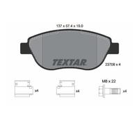 1x Kit de plaquettes de frein, frein à disque TEXTAR 2370803 convient pour