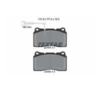 1x Kit de plaquettes de frein, frein à disque TEXTAR 2375701 convient pour
