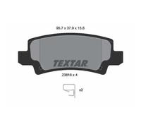 Jeu de plaquettes de frein TEXTAR 2381601, arrière