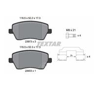 Jeu de plaquettes de frein TEXTAR 2397302, avant