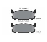 Textar Plaquettes de frein arrière 2402901 pour Mazda MX-5 II 1998-2005