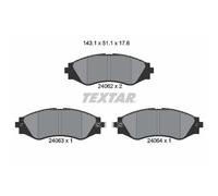 Textar Plaquettes de frein 2406201 pour Daewoo et Chevrolet