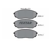 1x Kit de plaquettes de frein, frein à disque TEXTAR 2409201 convient pour