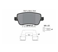Textar Kit de plaquettes de frein 2434802 – frein à disque – 1x