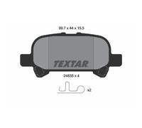 Jeu de plaquettes de frein TEXTAR 2483501, arrière