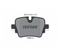 1x Kit de plaquettes de frein, frein à disque TEXTAR 2558501 convient pour
