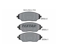 1x Kit de plaquettes de frein, frein à disque TEXTAR 2572201 convient pour