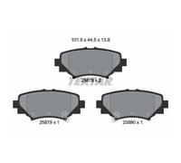 Jeu de plaquettes de frein TEXTAR 2587801, arrière