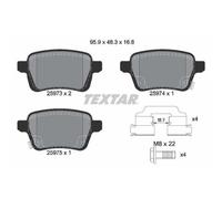 1x Kit de plaquettes de frein, frein à disque TEXTAR 2597301 convient pour