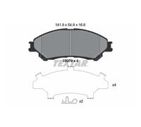 1x Kit de plaquettes de frein, frein à disque TEXTAR 2597901 convient pour