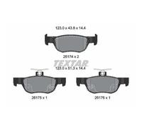 1x Kit de plaquettes de frein, frein à disque TEXTAR 2617401 convient pour