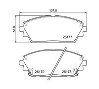 1x Kit de plaquettes de frein, frein à disque TEXTAR 2617701 convient pour