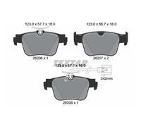 1x Kit de plaquettes de frein, frein à disque TEXTAR 2620603 convient pour
