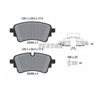 1x Kit de plaquettes de frein, frein à disque TEXTAR 2626503 convient pour