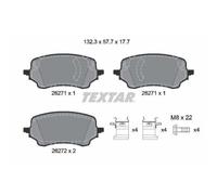 1x Kit de plaquettes de frein, frein à disque TEXTAR 2627101 convient pour