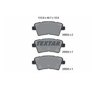 1x Kit de plaquettes de frein, frein à disque TEXTAR 2650301 convient pour