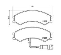 1x Kit de plaquettes de frein, frein à disque TEXTAR 2920801 convient pour