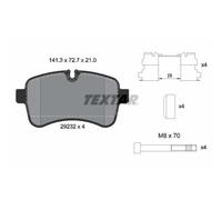 Plaquettes de frein 2923201 TEXTAR pour IVECO DAILY V Camion plate-forme/Châssis