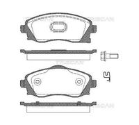 1x Kit de plaquettes de frein, frein à disque TRISCAN 8110 24018