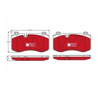 TRW GDB1733DTE Kit de plaquettes de frein, frein à disque pour MERCEDES-BENZ,VAU