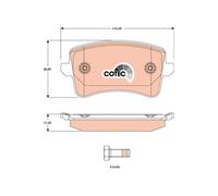1x Kit de plaquettes de frein, frein à disque TRW GDB1765 convient pour AUDI