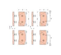 1x Kit de plaquettes de frein, frein à disque TRW GDB1888 convient pour FIAT