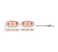 1x Kit de plaquettes de frein, frein à disque TRW GDB2392 convient pour SEAT