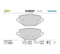 VALEO 610527 Plaquettes de frein
