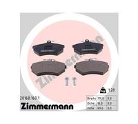 Plaquettes de frein 20168.160.1 ZIMMERMANN pour VW SEAT