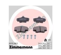 1x Kit de plaquettes de frein, frein à disque ZIMMERMANN 20772.180.1