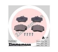1x Kit de plaquettes de frein, frein à disque ZIMMERMANN 21439.200.1